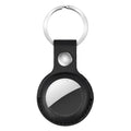 For AirTag 2nd Gen / AirTag 1st Gen Shockproof Anti-scratch Leather Protective Case Cover with Hang Loop Key Chain