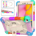 Contrast Color Robot Shockproof Silicon + PC Protective Case with Holder & Shoulder Strap, For Samsung Galaxy Tab A 8.0 (2019)T290/T295