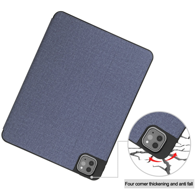 Cloth Texture TPU Horizontal Flip Leather Case with Pen Slot & Holder, For iPad Pro 11 inch 2021 / 2020 / 2018