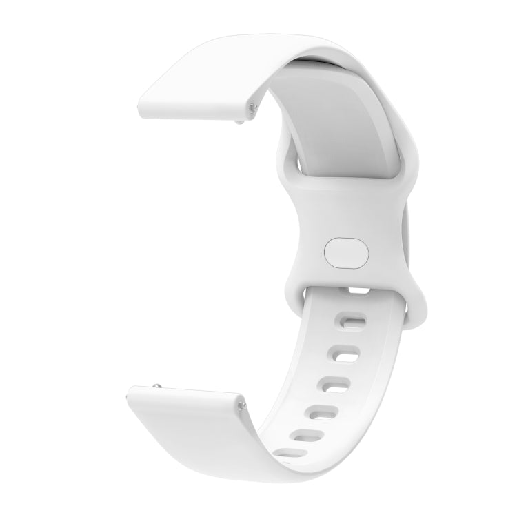 For Xiaomi Haylou RT RS3 LS04 / LS05S Universal Inner Back Buckle Perforation Silicone Replacement Strap Watchband, 20mm, 22mm