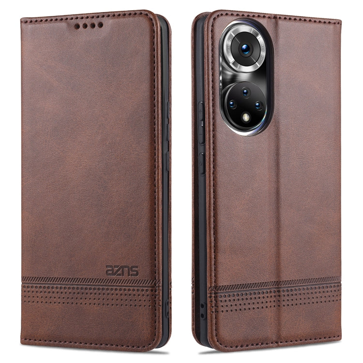 AZNS Magnetic Calf Texture Horizontal Flip Leather Case with Card Slots & Holder & Wallet, For Huawei P50, For Huawei P50 Pro, For Honor 50, For Honor 50 Pro