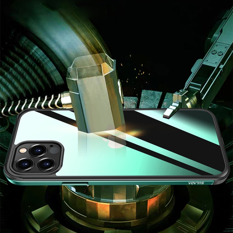 SULADA Shockproof Aviation Aluminum Metal Frame + Nano Glass + TPU Protective Case, For iPhone 11, For iPhone 11 Pro, For iPhone 12 mini, For iPhone 12