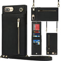 Cross-body Zipper Square TPU+PU Back Cover Case with Holder & Card Slots & Wallet & Strap, For iPhone 8 Plus / 7 Plus, For iPhone 11, For iPhone 11 Pro, For iPhone 11 Pro Max