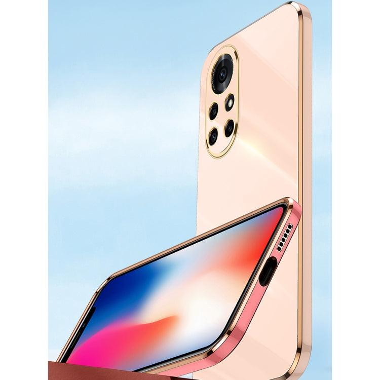XINLI Straight Edge 6D Electroplate TPU Phone Case with Ring Holder, For Huawei nova 8 5G, For Huawei nova 8 Pro 5G, For Huawei nova 8 SE