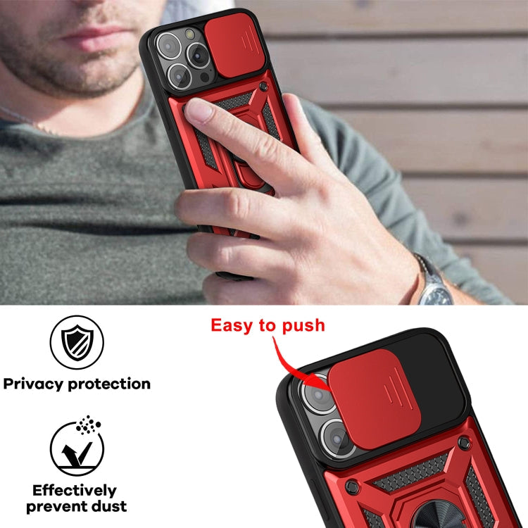 Sliding Camera Cover Design TPU+PC Protective Case, For iPhone 13 Pro Max