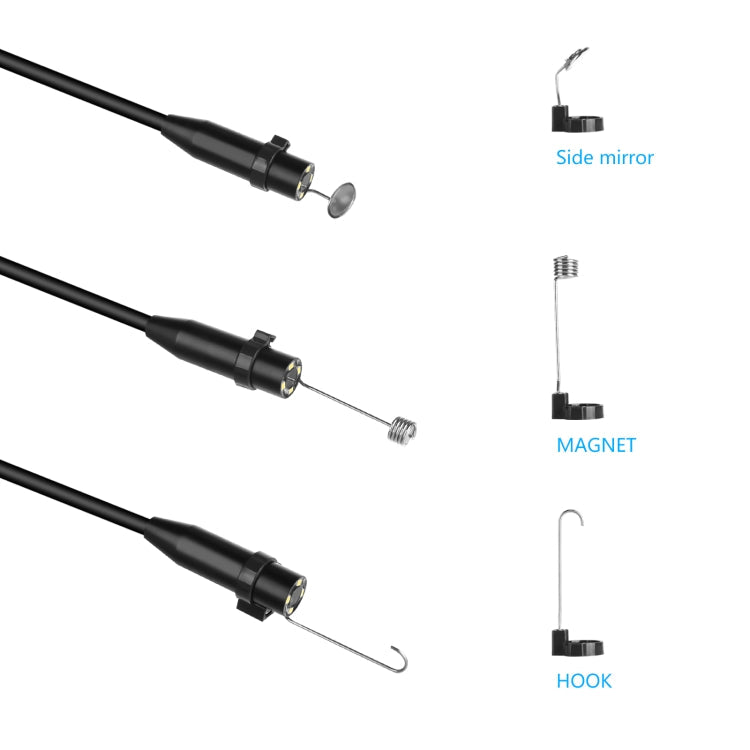 P90 11mm 4.5 inch HD 500W Autofocus Camera Endoscope Portable Waterproof Industrial Pipe Endoscope,, Hard Cable Length: 2m, Hard Cable Length: 5m, Hard Cable Length: 10m