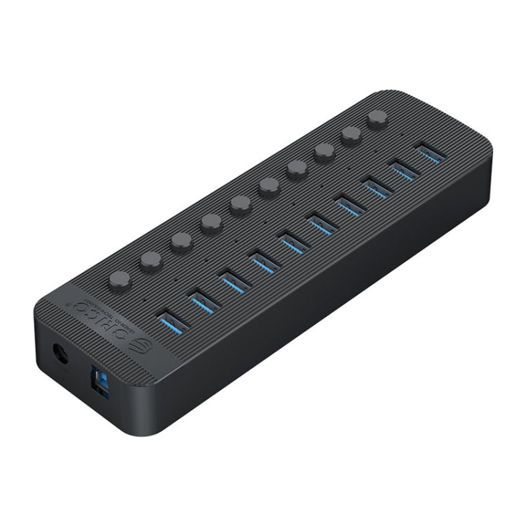 ORICO CT2U3-10AB-WH 10 In 1 Plastic Stripes Multi-Port USB HUB with Individual Switches,, CT2U3-10AB-BK EU Plug, CT2U3-10AB-WH EU Plug, CT2U3-10AB-BK AU Plug, CT2U3-10AB-WH AU Plug, CT2U3-10AB-BK UK Plug, CT2U3-10AB-WH UK Plug