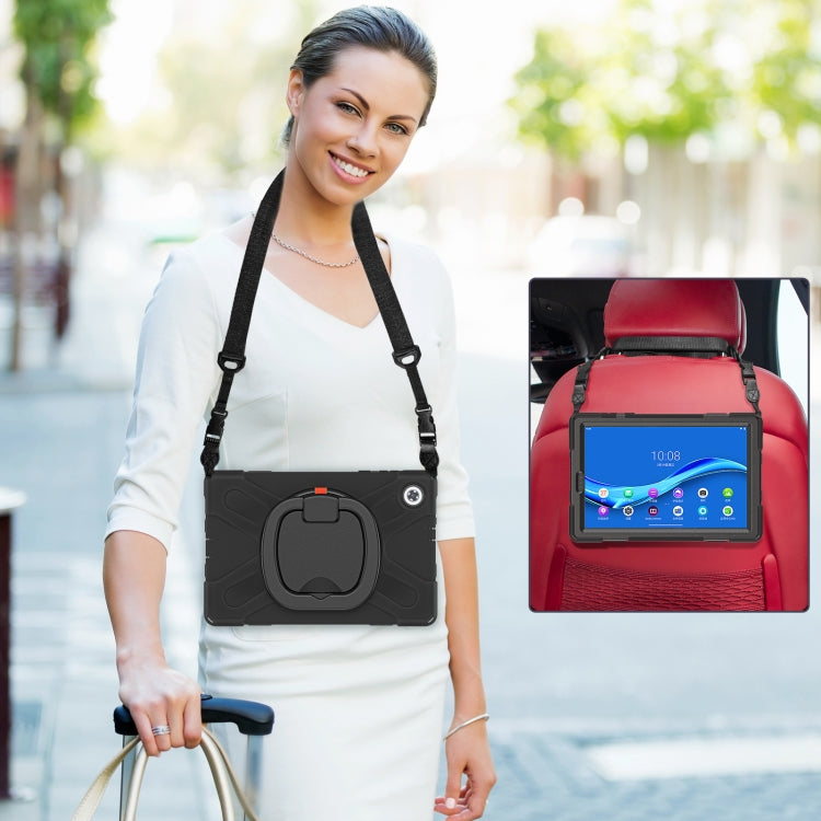Silicone + PC Protective Case with Holder & Shoulder Strap, For Lenovo Tab M10 HD 2020 X306X/F, For Lenovo Tab M10 Plus, For Lenovo XiaoXin Pad 11 / Pad 11 Plus 2021 / Pad 2022, For Samsung Galaxy Tab Active Pro / 4 Pro / 5 Pro...