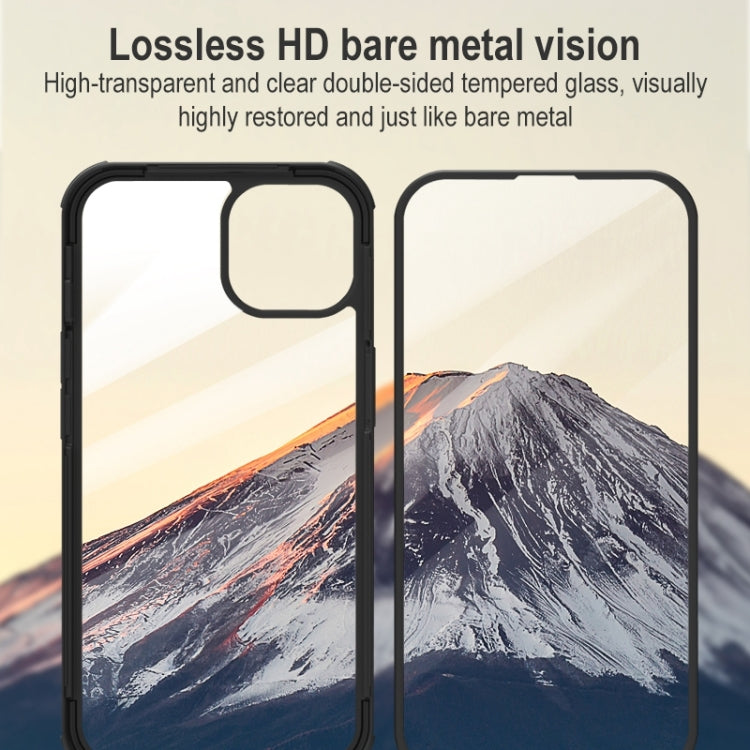 Shockproof TPU + Double-sided Glass Protective Case, For iPhone 13 Pro Max