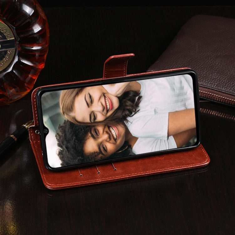 idewei Crazy Horse Texture Horizontal Flip Leather Case with Holder & Card Slots & Wallet, For Doogee N40 Pro, For Xiaomi Redmi 10, For vivo iQOO 8