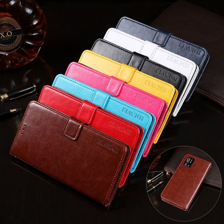 idewei Crazy Horse Texture Horizontal Flip Leather Case with Holder & Card Slots & Wallet, For Doogee N40 Pro, For Xiaomi Redmi 10, For vivo iQOO 8