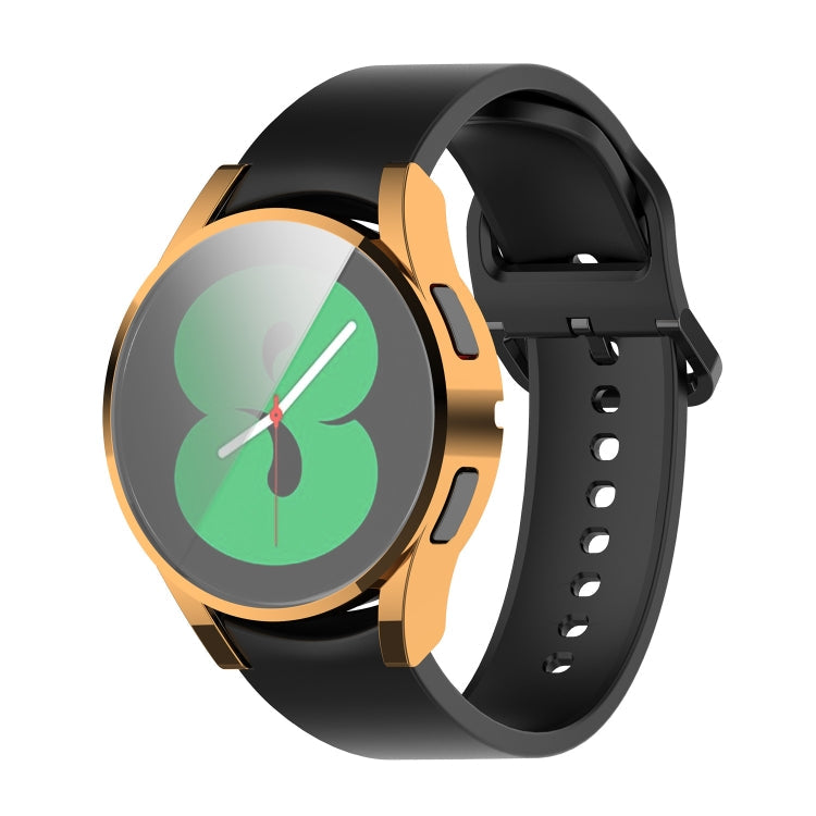 For Samung Galaxy Watch4 40mm Full Coverage TPU Electroplating Protective Case Cover(Rose Gold)