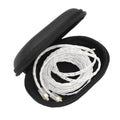 KZ Portable PU Leather Oval Data Cable Charger Earphone Storage Box, Oval