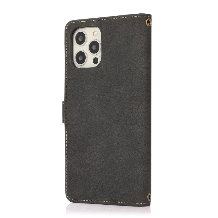 PU + TPU Horizontal Flip Leather Case with Holder & Card Slot & Wallet & Lanyard, For iPhone 12 mini, For iPhone 12 / 12 Pro, For iPhone 12 Pro Max, For iPhone 13 mini