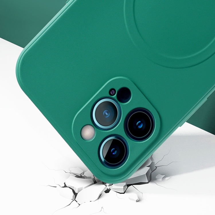 Liquid Silicone Full Coverage Shockproof Magsafe Case, For iPhone 13 Pro Max