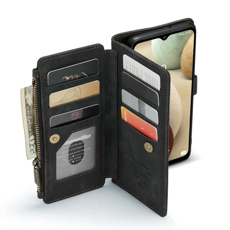 CaseMe-C30 PU + TPU Multifunctional Horizontal Flip Leather Case with Holder & Card Slot & Wallet & Zipper Pocket, For Samsung Galaxy A12, For Samsung Galaxy A52 5G / 4G, For Samsung Galaxy Note10+, For Samsung Galaxy Note20 Ultra, For Samsung Galaxy S...