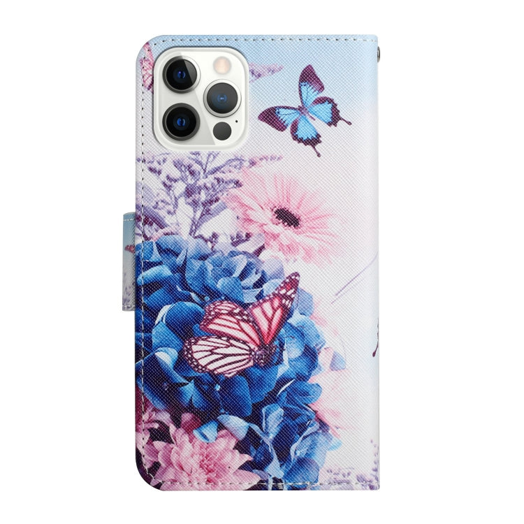 Painted Pattern Horizontal Flip Leather Case with Holder & Card Slot & Wallet, For iPhone 13 Pro