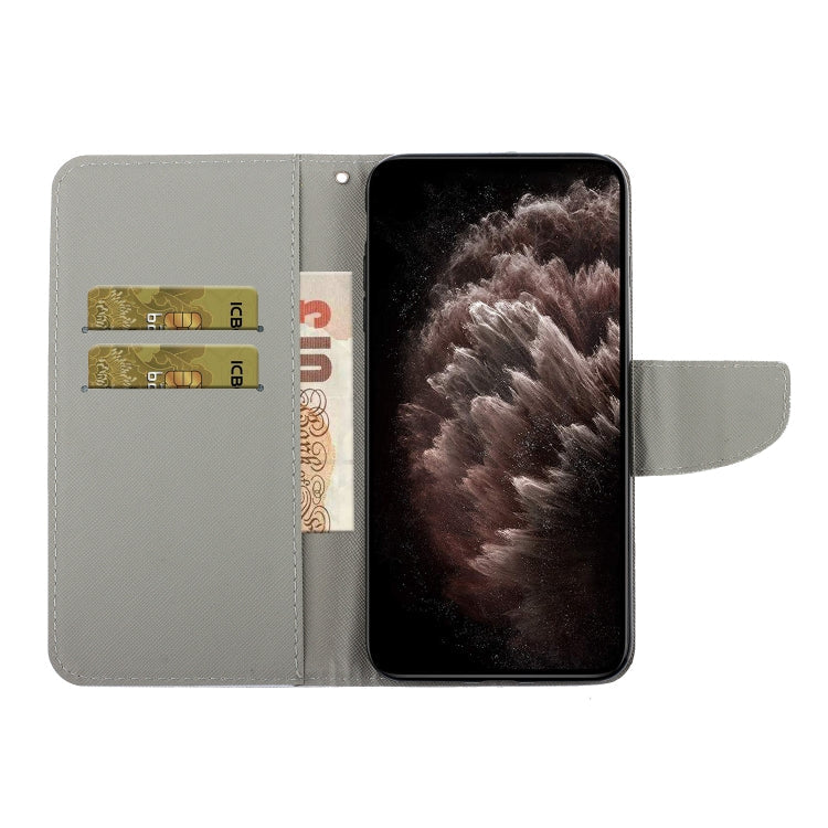 Painted Pattern Horizontal Flip Leather Case with Holder & Card Slot & Wallet, For iPhone 13 Pro