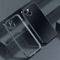 Electroplated Edge Frosted TPU Shockproof Case, For iPhone 13 Pro Max