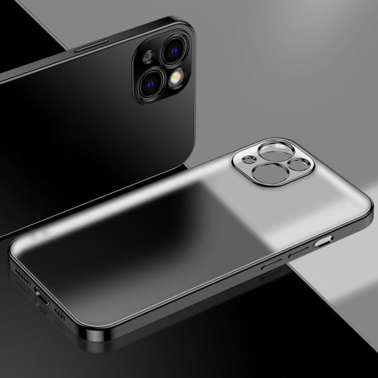 Electroplated Edge Frosted TPU Shockproof Case, For iPhone 13 Pro Max