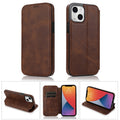 Strong Magnetic Closure PU + TPU Leather Case with Card Slots & Holder, For iPhone 13 mini, For iPhone 13, For iPhone 13 Pro, For iPhone 13 Pro Max