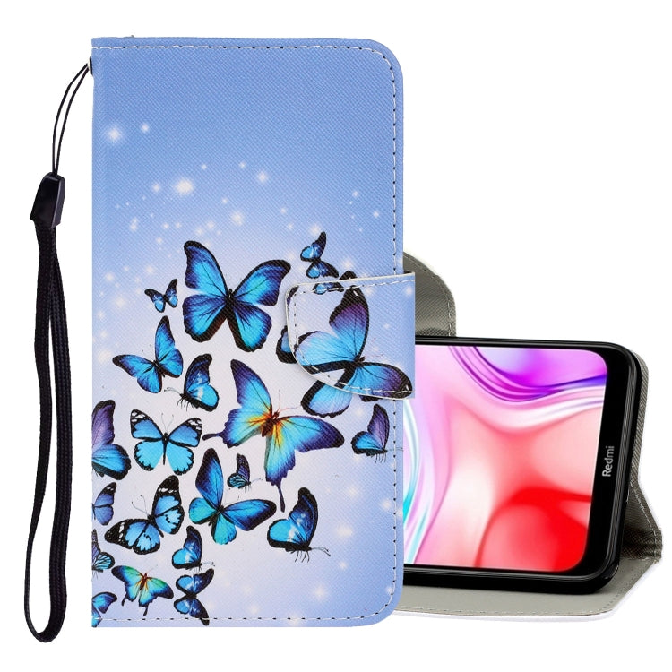 3D Colored Drawing Horizontal Flip PU Leather Case with Holder & Card Slots & Wallet, For Xiaomi Redmi 8