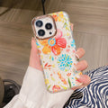 Glitter Powder Electroplating Flower Shockproof Phone Case, For iPhone 12 / 12 Pro, For iPhone 12 Pro Max, For iPhone 11
