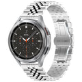 22mm Five-bead Stainless Steel Watch Band(Silver)