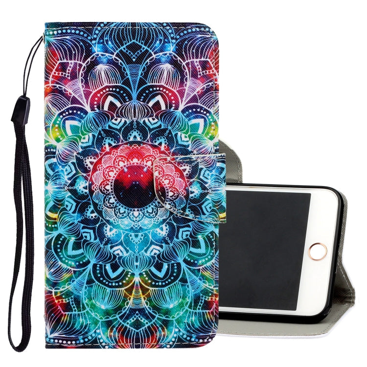 3D Colored Drawing Horizontal Flip PU Leather Case with Holder & Card Slots & Wallet, For iPhone 6 / 6s