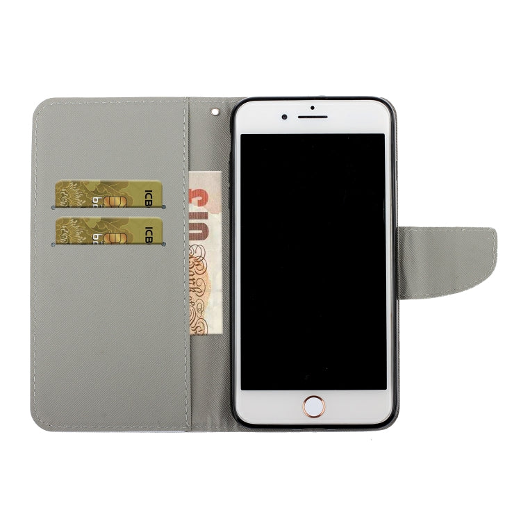 3D Colored Drawing Horizontal Flip PU Leather Case with Holder & Card Slots & Wallet, For iPhone 6 / 6s