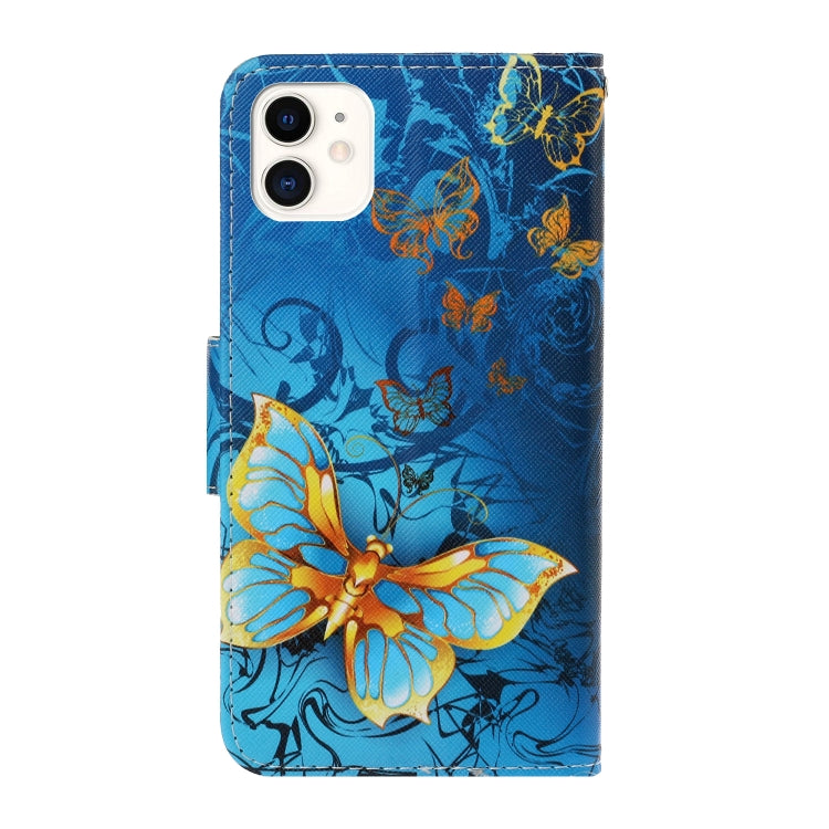3D Colored Drawing Horizontal Flip PU Leather Case with Holder & Card Slots & Wallet, For iPhone 11