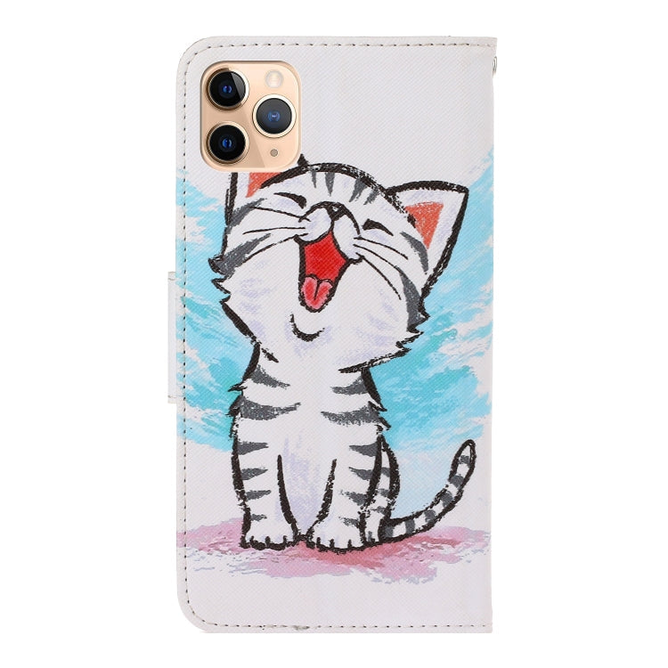 3D Colored Drawing Horizontal Flip PU Leather Case with Holder & Card Slots & Wallet, For iPhone 11 Pro