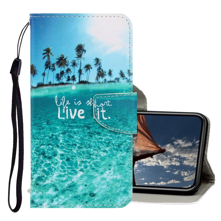 3D Colored Drawing Horizontal Flip PU Leather Case with Holder & Card Slots & Wallet, For iPhone X / XS