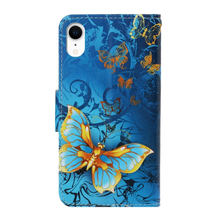 3D Colored Drawing Horizontal Flip PU Leather Case with Holder & Card Slots & Wallet, For iPhone XR