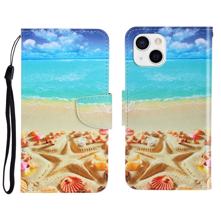 3D Colored Drawing Horizontal Flip Leather Phone Case, For iPhone 13 mini