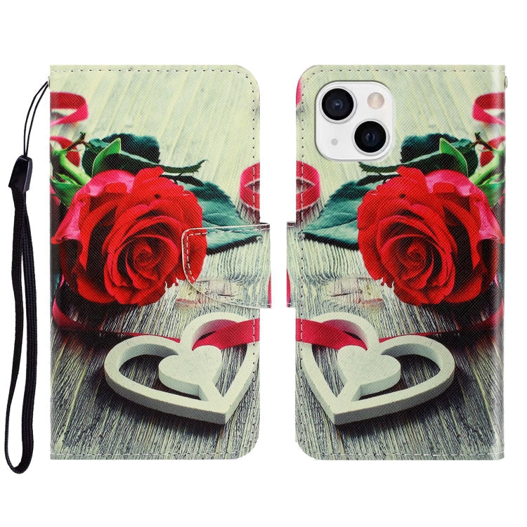 3D Colored Drawing Horizontal Flip Leather Phone Case, For iPhone 13 mini