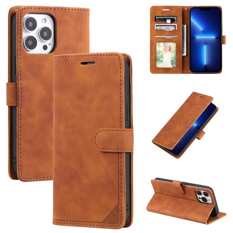 Skin Feel Anti-theft Brush Horizontal Flip Leather Phone Case, For iPhone13 Pro Max, For iPhone13 Pro, For iPhone13, For iPhone13 mini