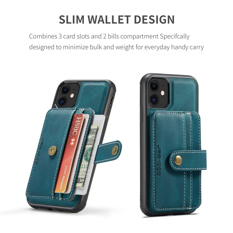 JEEHOOD RFID Blocking Anti-Theft Wallet Phone Case, For iPhone 12 mini, For iPhone 12 / 12 Pro, For iPhone 12 Pro Max, For iPhone 11, For iPhone 11 Pro, For iPhone 11 Pro Max, For iPhone X / XS, For iPhone XR