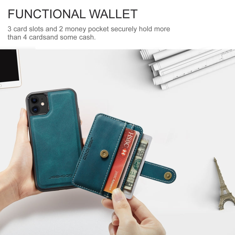 JEEHOOD RFID Blocking Anti-Theft Wallet Phone Case, For iPhone 12 mini, For iPhone 12 / 12 Pro, For iPhone 12 Pro Max, For iPhone 11, For iPhone 11 Pro, For iPhone 11 Pro Max, For iPhone X / XS, For iPhone XR