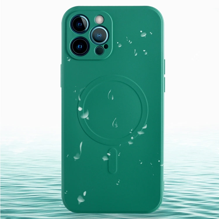 Liquid Silicone Full Coverage Magsafe Phone Case, For iPhone 11 Pro Max