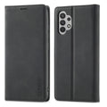 LC.IMEEKE Strong Magnetism Matte TPU + PU Leather Case, For Samsung Galaxy A32 4G