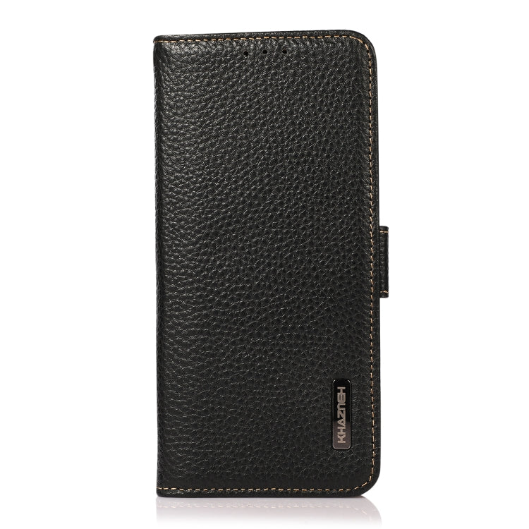 KHAZNEH Side-Magnetic Litchi Genuine Leather RFID Phone Case, For Samsung Galaxy A72 5G, For Samsung Galaxy A82 5G, For Samsung Galaxy F62 / M62, For Samsung Galaxy M32, For Samsung Galaxy M52 5G, For Samsung Galaxy S20 FE