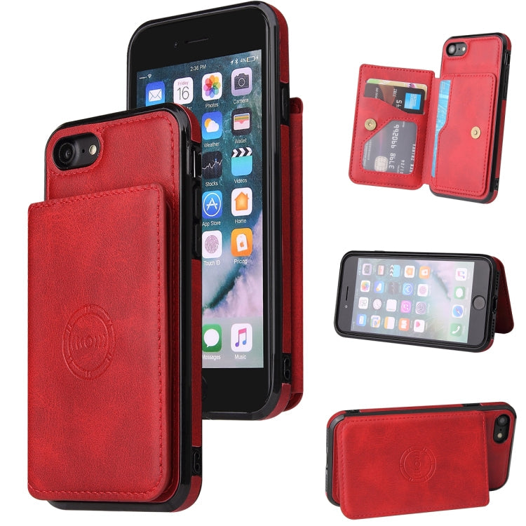 Calf Texture Magnetic Case, For iPhone SE 2022 / SE 2020 / 8 / 7, For iPhone 8 Plus / 7 Plus, For iPhone XS Max, For iPhone XS / X