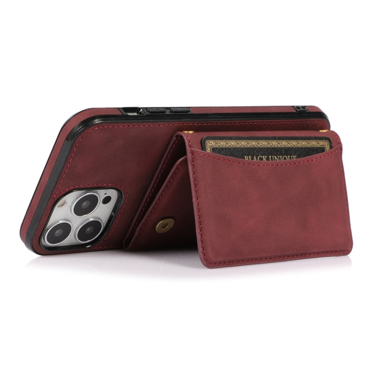 Three-fold Leather Phone Case with Card Slot & Wallet & Holder, For iPhone 13 Pro Max, For iPhone 13 Pro, For iPhone 13, For iPhone 13 mini