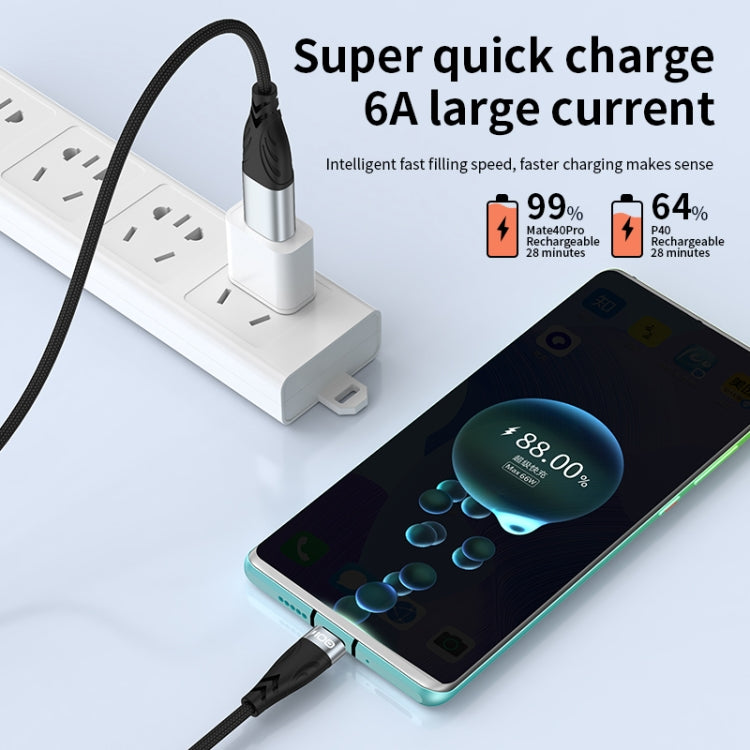 ADC-008 2 in 1 PD 30W USB + USB-C / Type-C to 8 Pin Flash Charge Data Cable, Cable Length:1m(Black Grey)