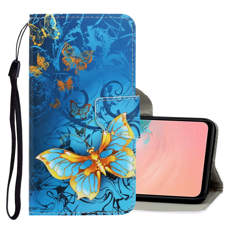 3D Colored Drawing Horizontal Flip PU Leather Case with Holder & Card Slots & Wallet, For Galaxy A71