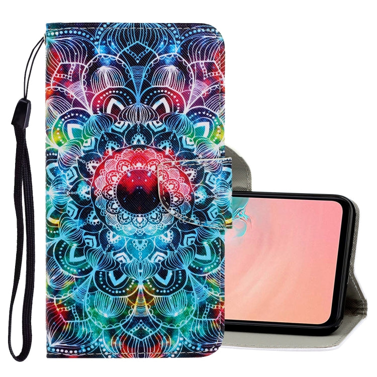 3D Colored Drawing Horizontal Flip PU Leather Case with Holder & Card Slots & Wallet, For Galaxy S20