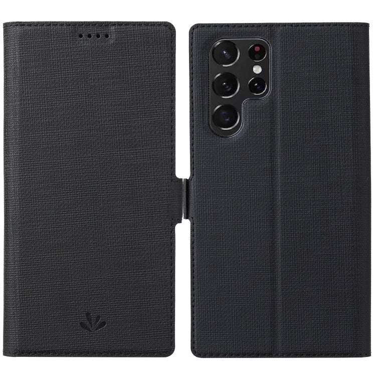 ViLi K Series Magnetic Buckle Leather Phone Case, For Samsung Galaxy S22 Ultra 5G