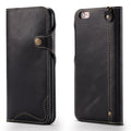 Denior Oil Wax Cowhide Magnetic Button Horizontal Flip Leather Case with Card Slots & Wallet, For iPhone 6, For iPhone 6 Plus / 6s Plus, For iPhone 7 / 8, For iPhone 7 Plus / 8 Plus, For iPhone X / XS, For Galaxy S8