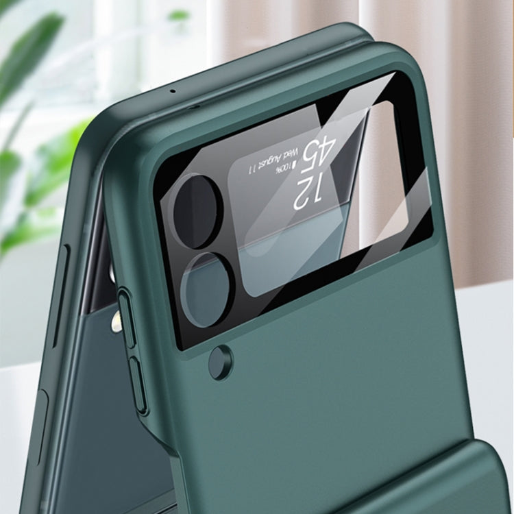 GKK Magnetic Hinged Flip Case with Ring Holder, For Samsung Galaxy Z Flip3 5G